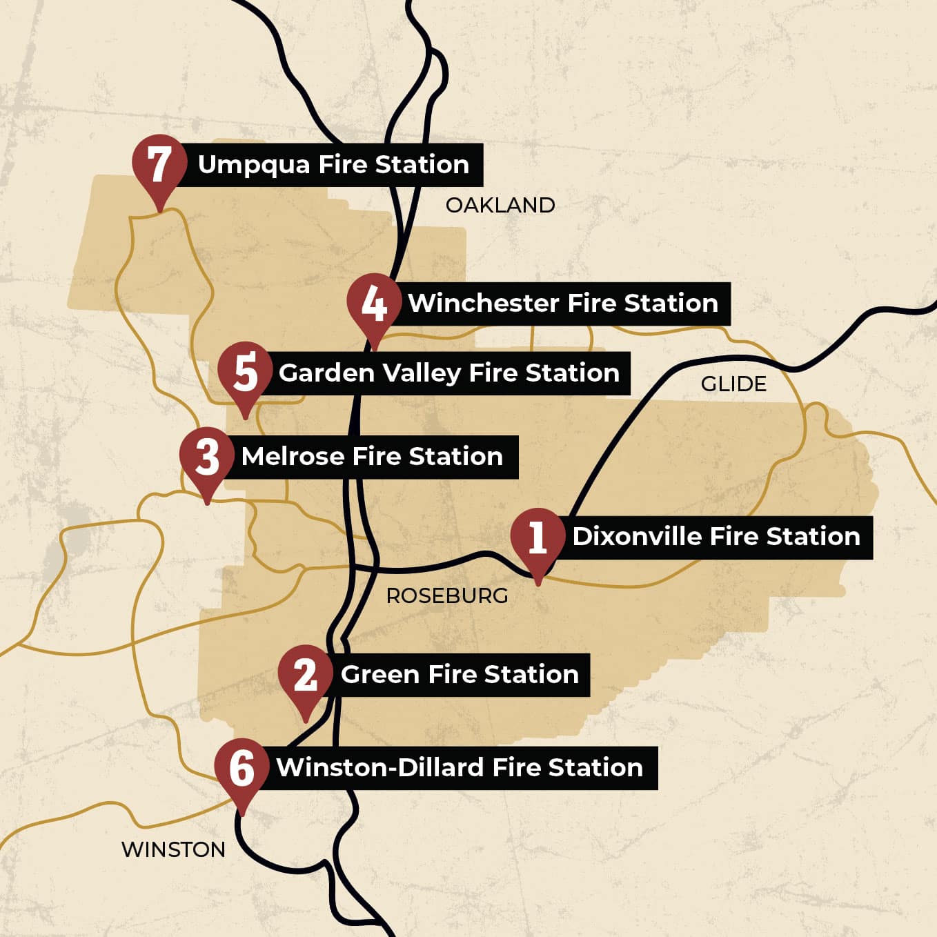 CDF&R County Coverage Map